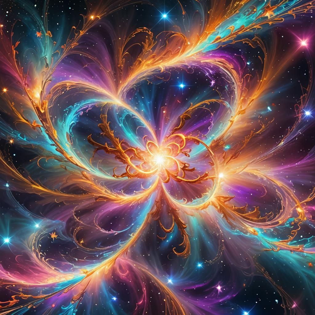 Cosmic Fusion: Stars Merge with Divine Energy