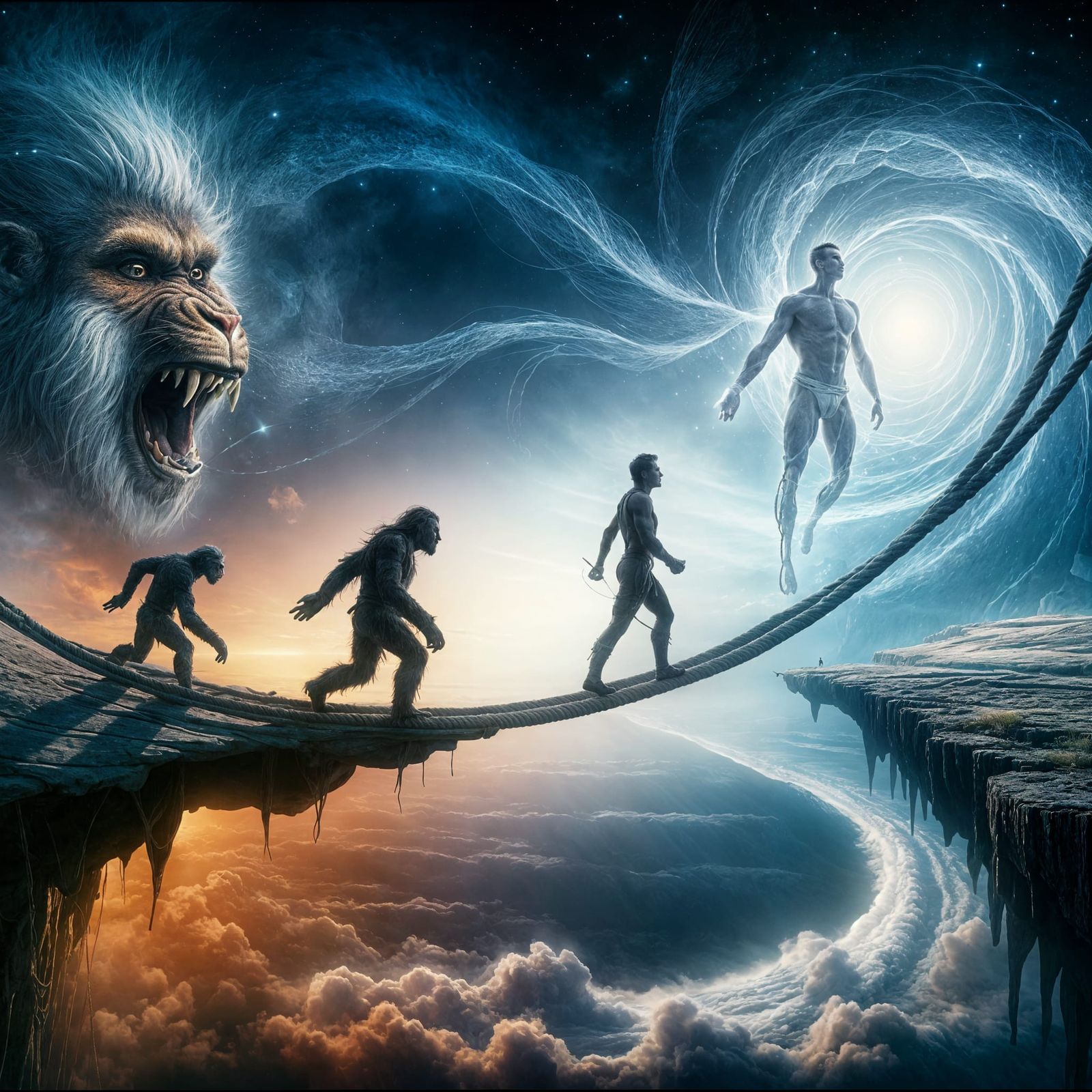 Abstract Human Evolution: Bridging Past and Future