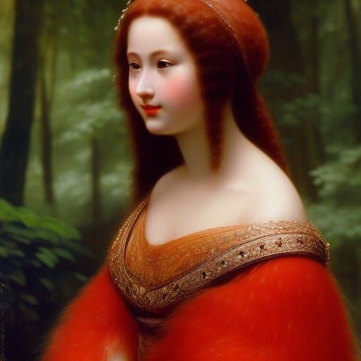 Adorable Kitten and Red Panda Portrait, Detailed 3D Art