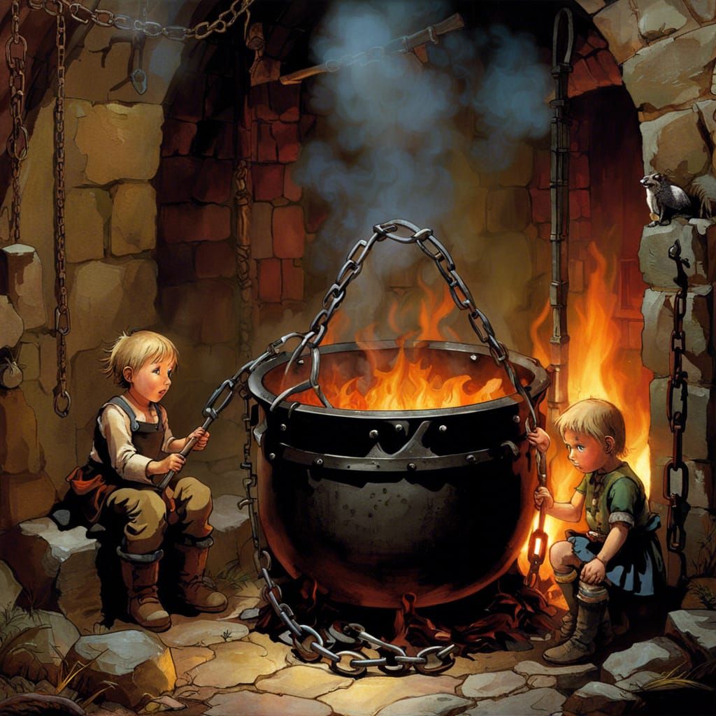 Dark Fairytale: Hansel and Gretel in Chains