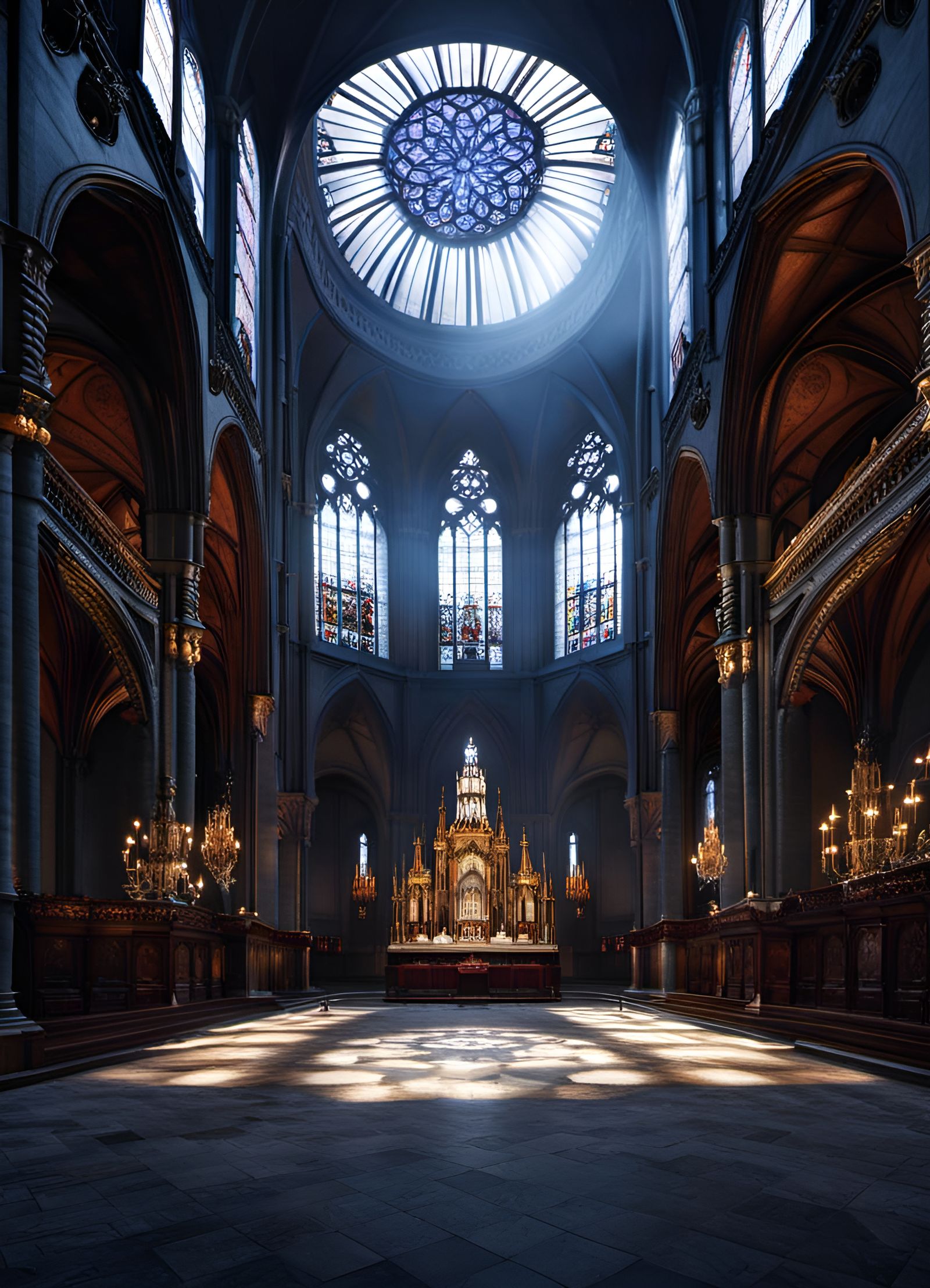 "Inside BlackHeart Gothic Cathedral Church