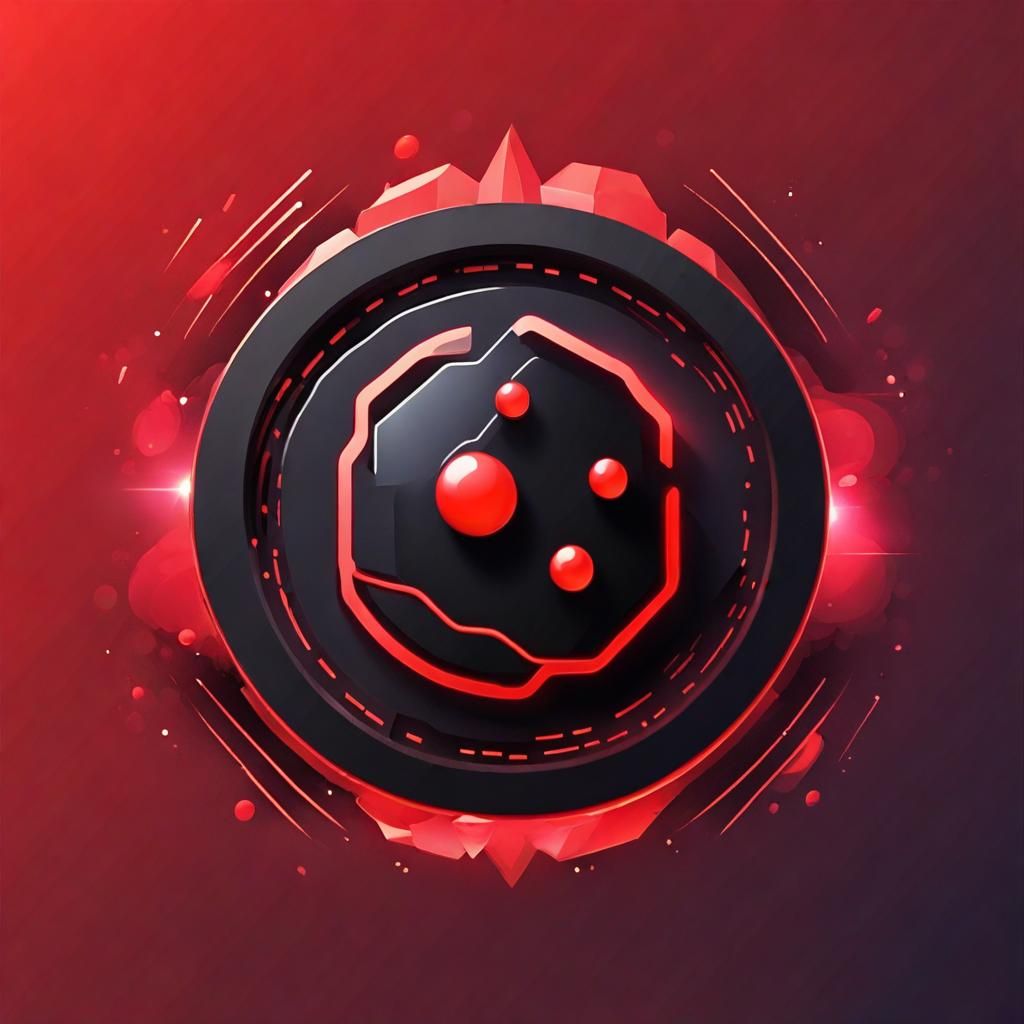 Explosive App Logo Design in Gouache Style