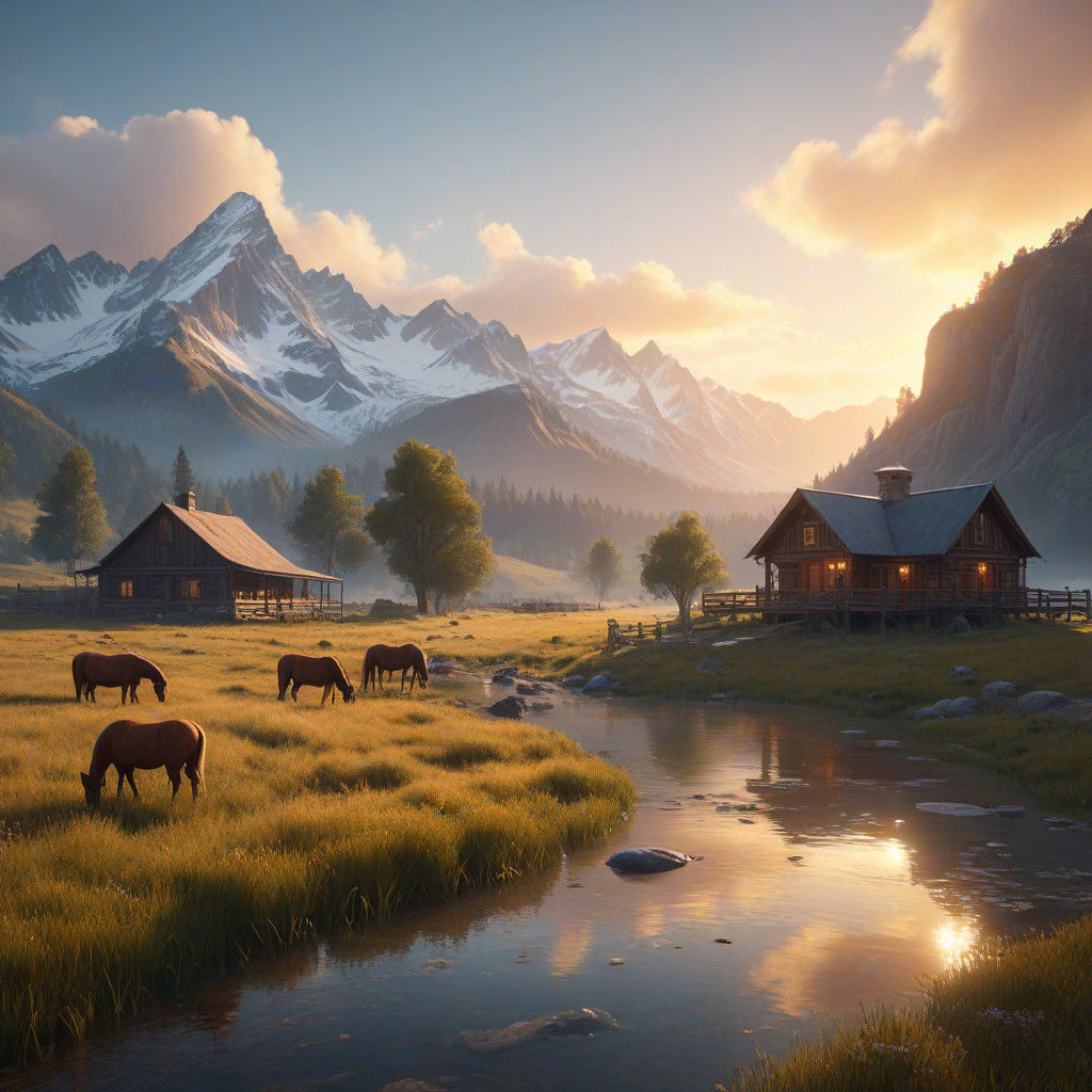 Serene Montana Ranch in the Mountains