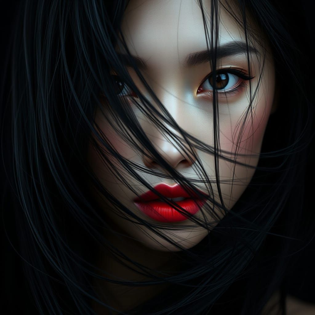 Ethereal Vietnamese Beauty in Hyper-Realistic Portraiture