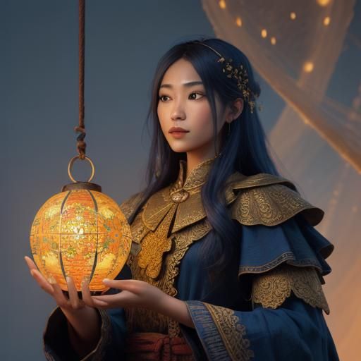 Puppet Concept Art with Golden Threads