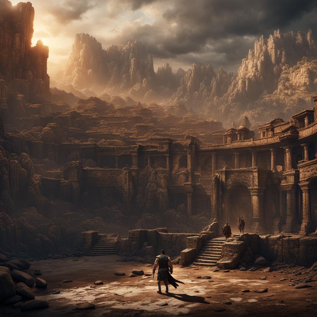 Fantastical Spartacus Concept Art in Deep Color