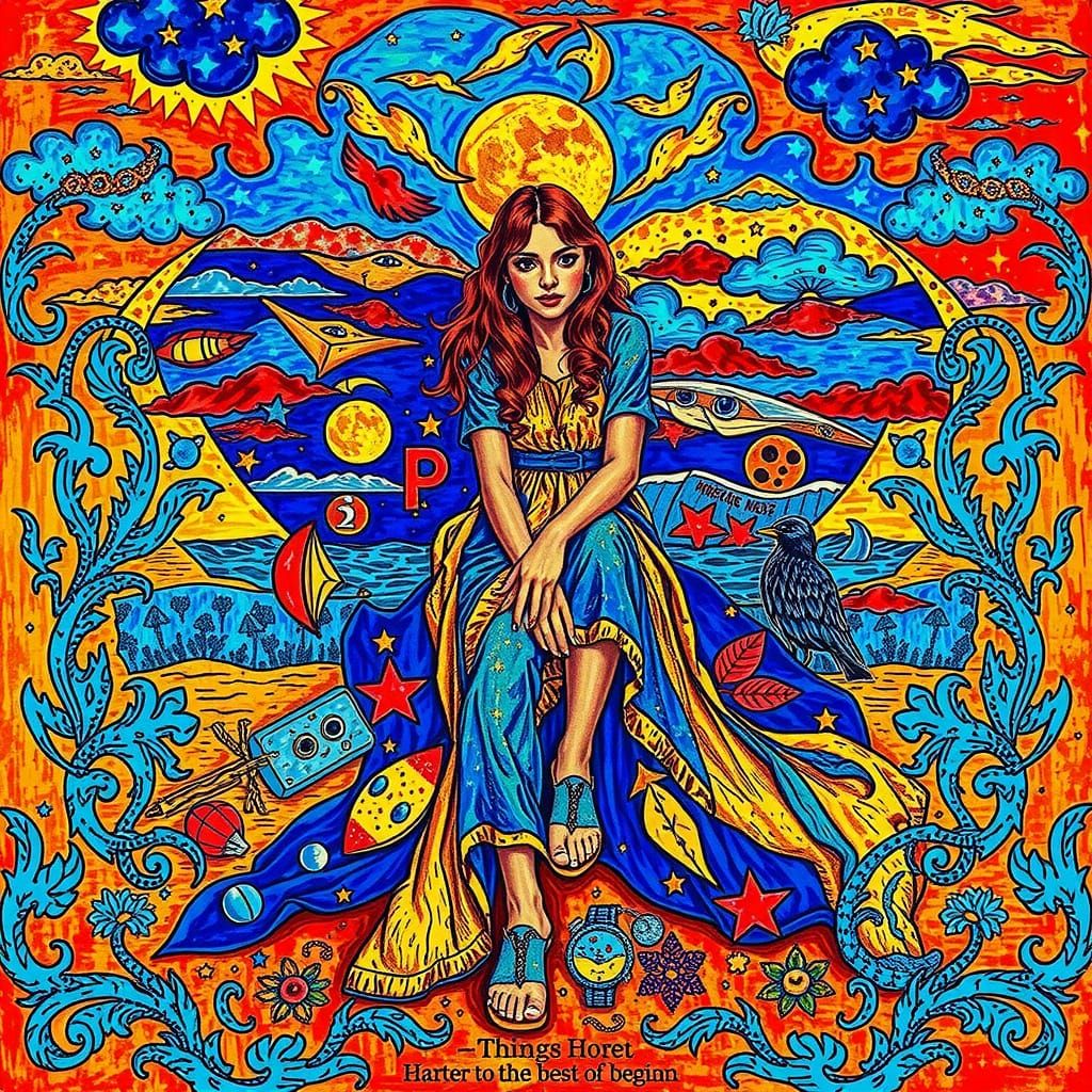 Moonlit Beach: A Photorealistic Portrait of Hope