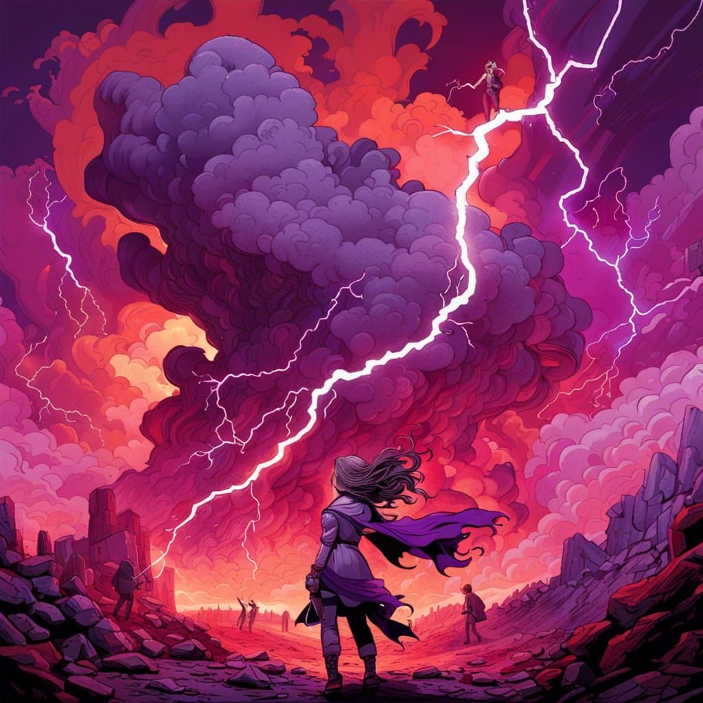 Apocalyptic Thunderstorm with Electric Demons