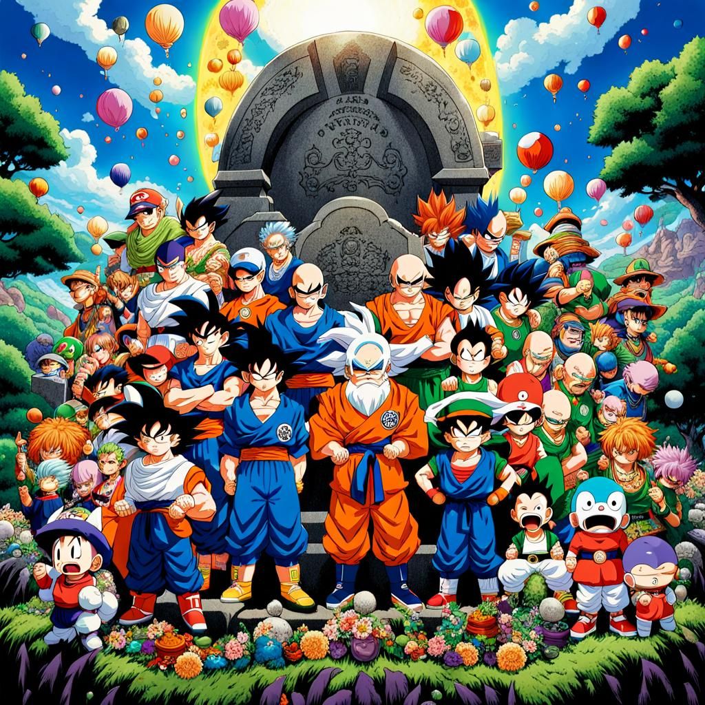 Characters Pay Tribute in Emotional Illustration