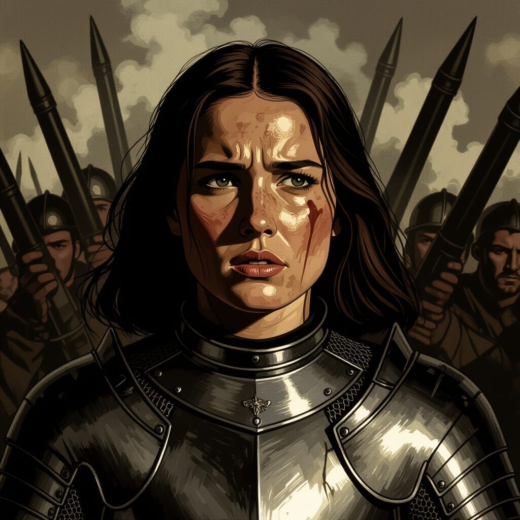 Joan of Arc's Fierce Resolve Against Modern Warfare