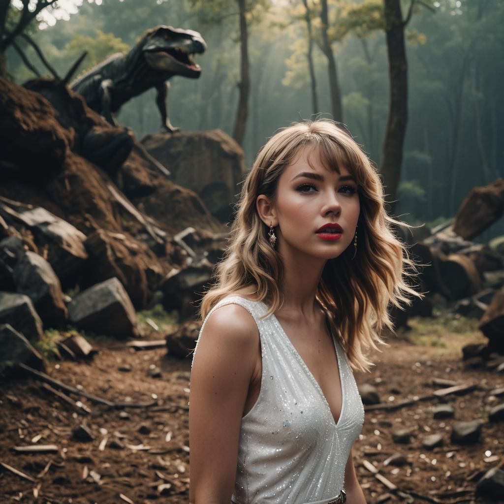 Taylor Swift and Miley Cyrus Look in 8K