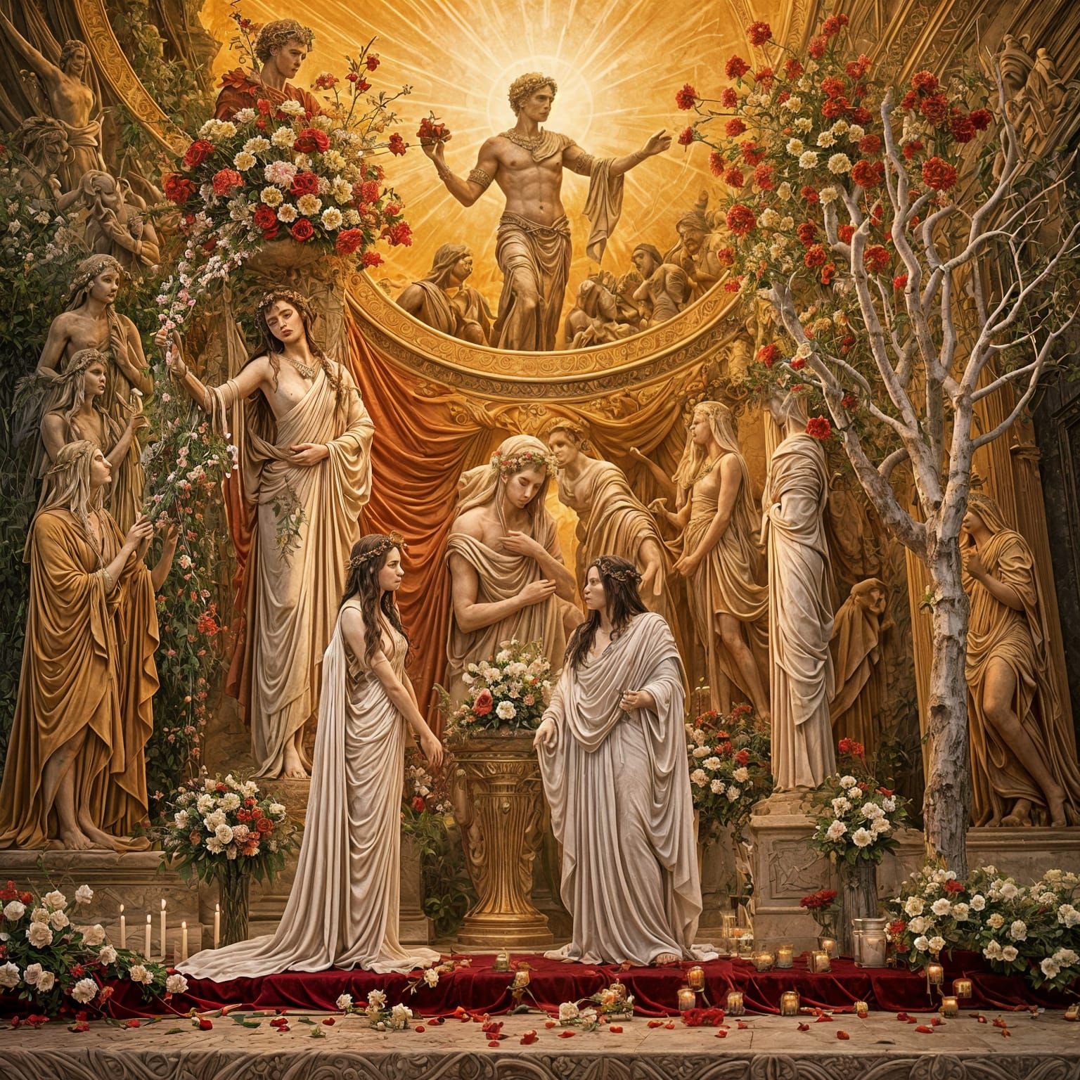 Hades and Persephone Vow Renewal Chamber