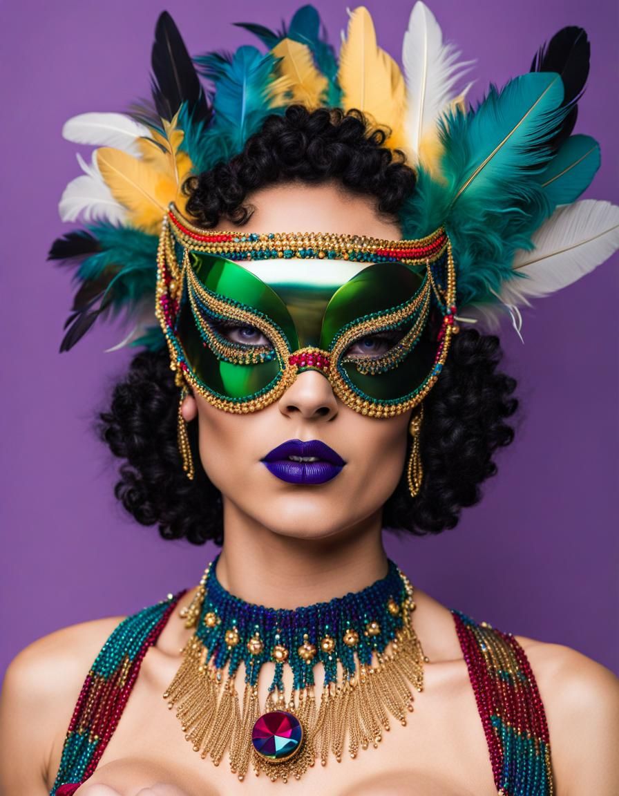 Mardi Gras Fashion: Queer Non-Binary Model