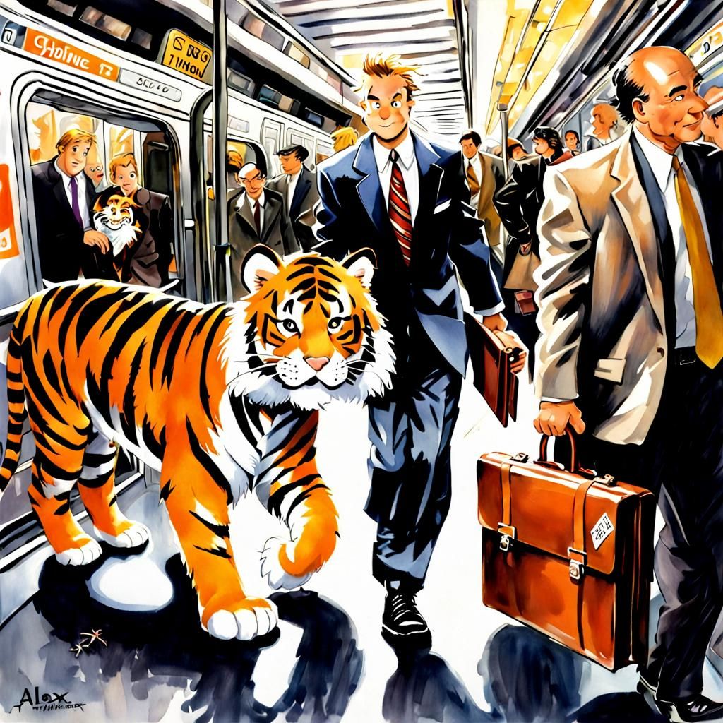 Calvin and Hobbes: Adulthood in New York City