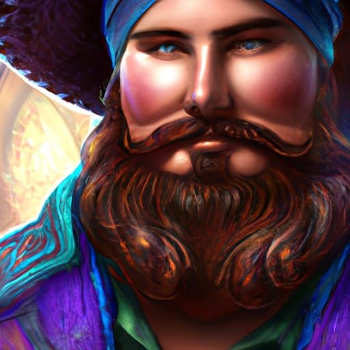 Hyperdetailed Portrait of Ham in Volumetric Lighting