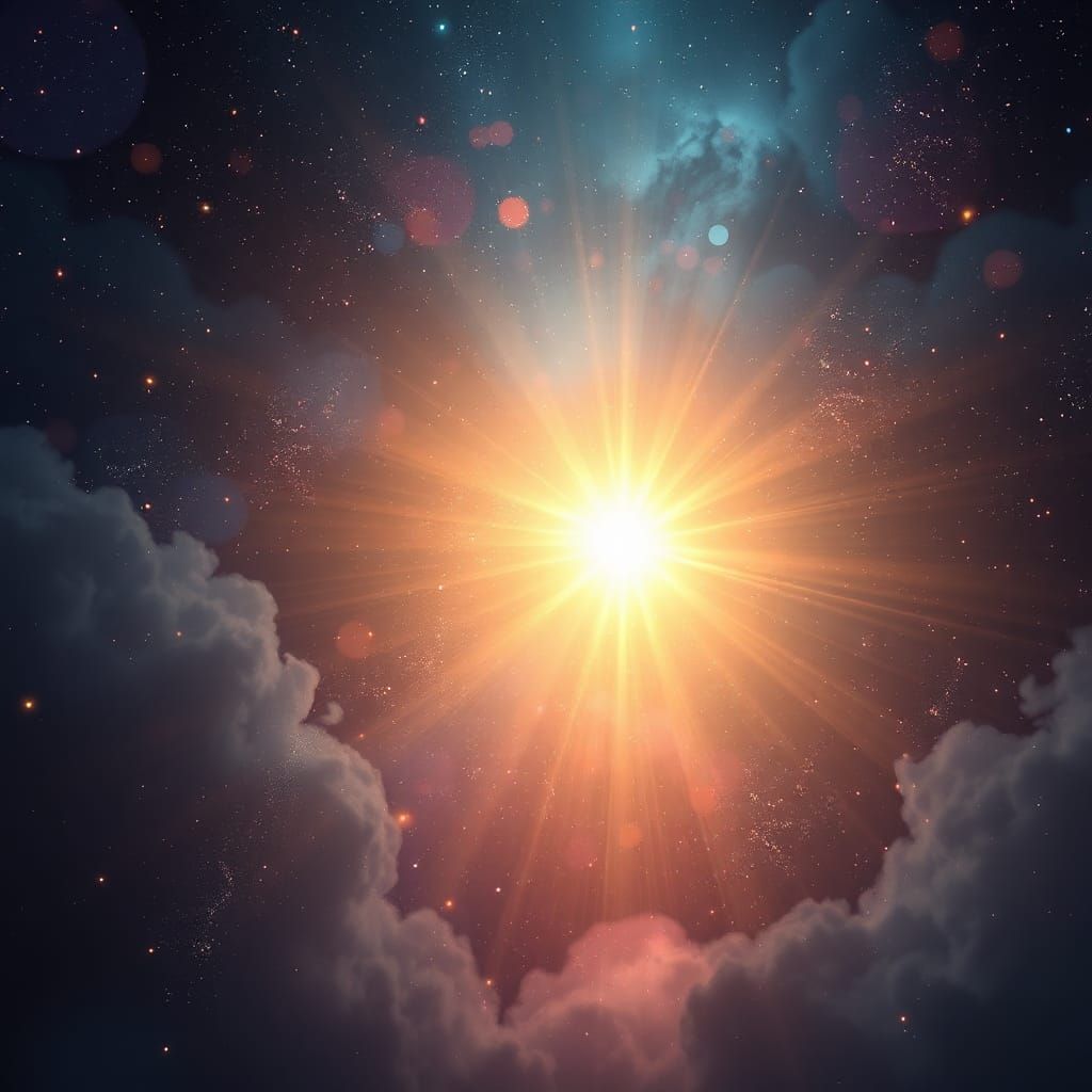 Fantastical Starlight Splash Screen in Matte Painting Style