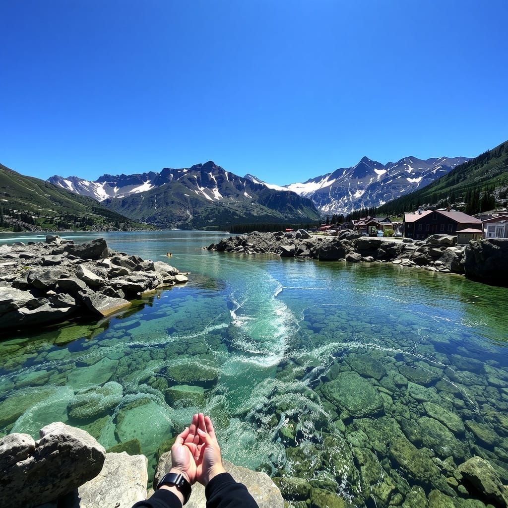 Surreal Landscape in Vibrant Colors