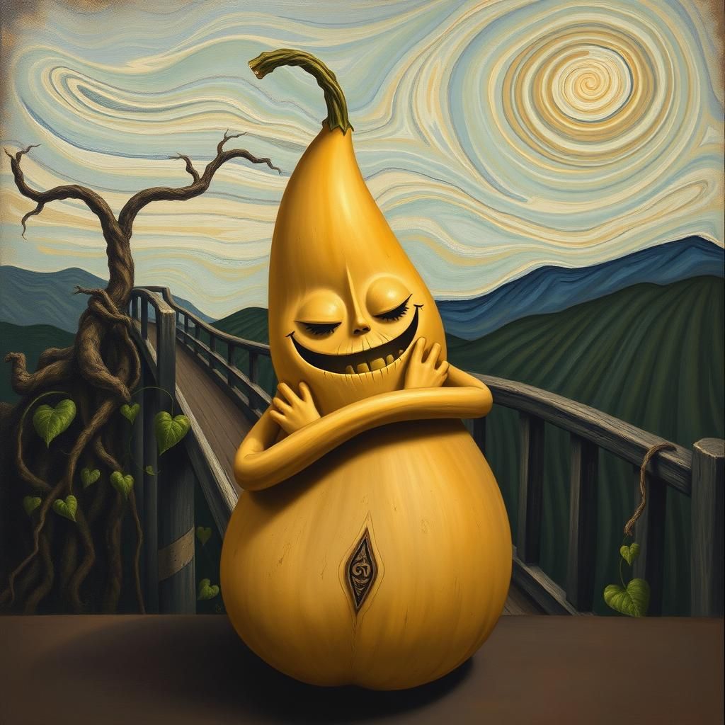 Gourd Reimagines The Scream in Playful Art