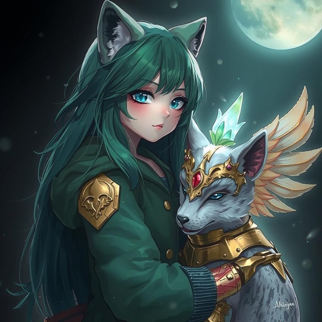 Dramatic Portrait of Woman in Digital Painting Style