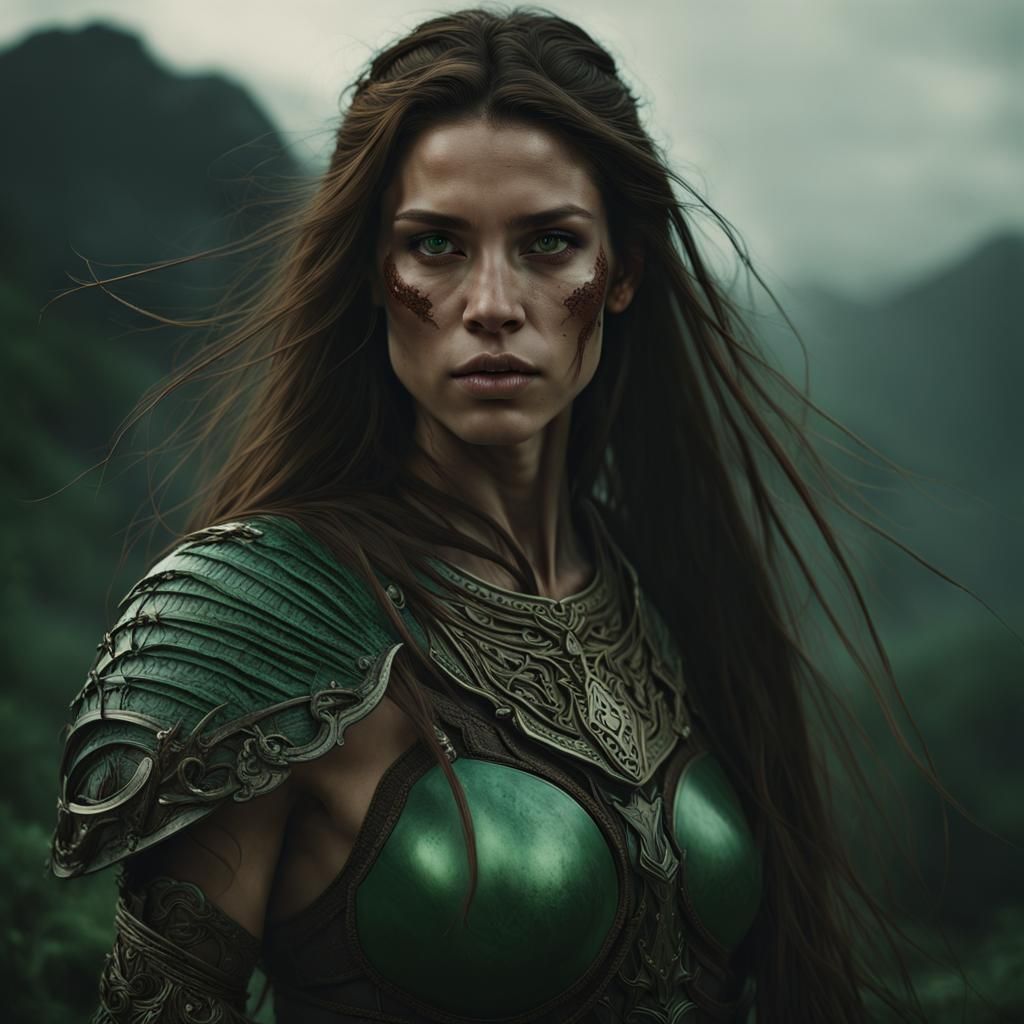 Beautiful Amazon Warrior Princess Ready for Battle