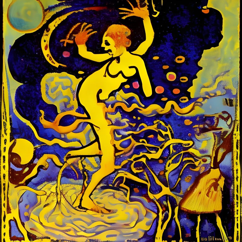 Alchemist's Hallucination: Surreal Post-Impressionist Horror