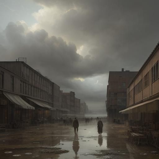 Industrial Era Impressionism: Factory Owner's Dispute