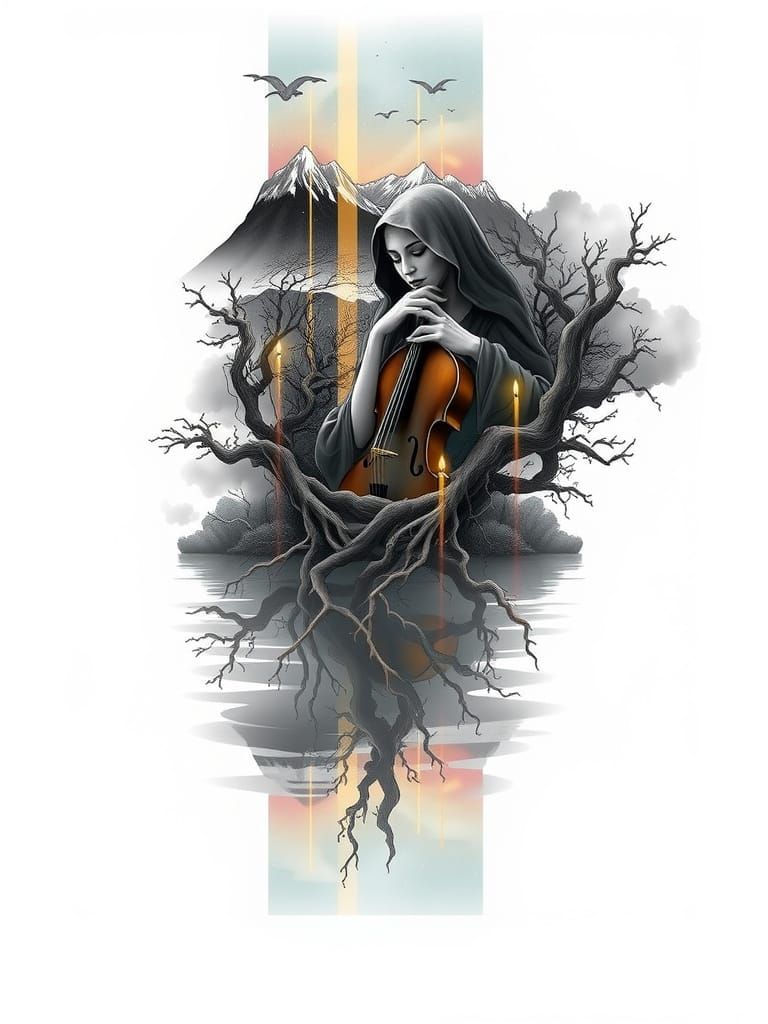 Mountain Goddess Veiled in Celestial Splendor