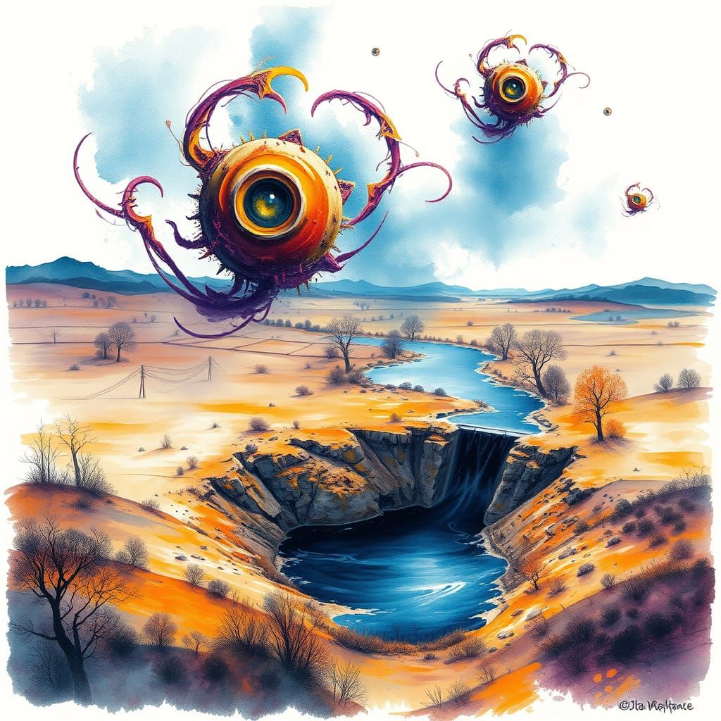 Cosmic Dread in a Desolate Countryside