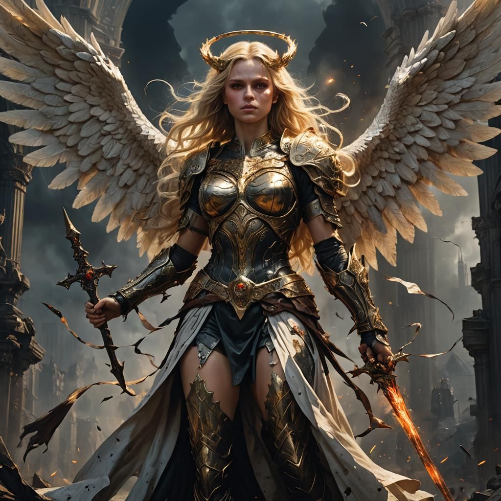 Angel and Demon: A Dark Fantasy Portrait