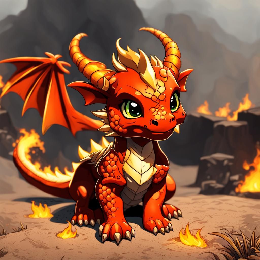 Small fire dragon