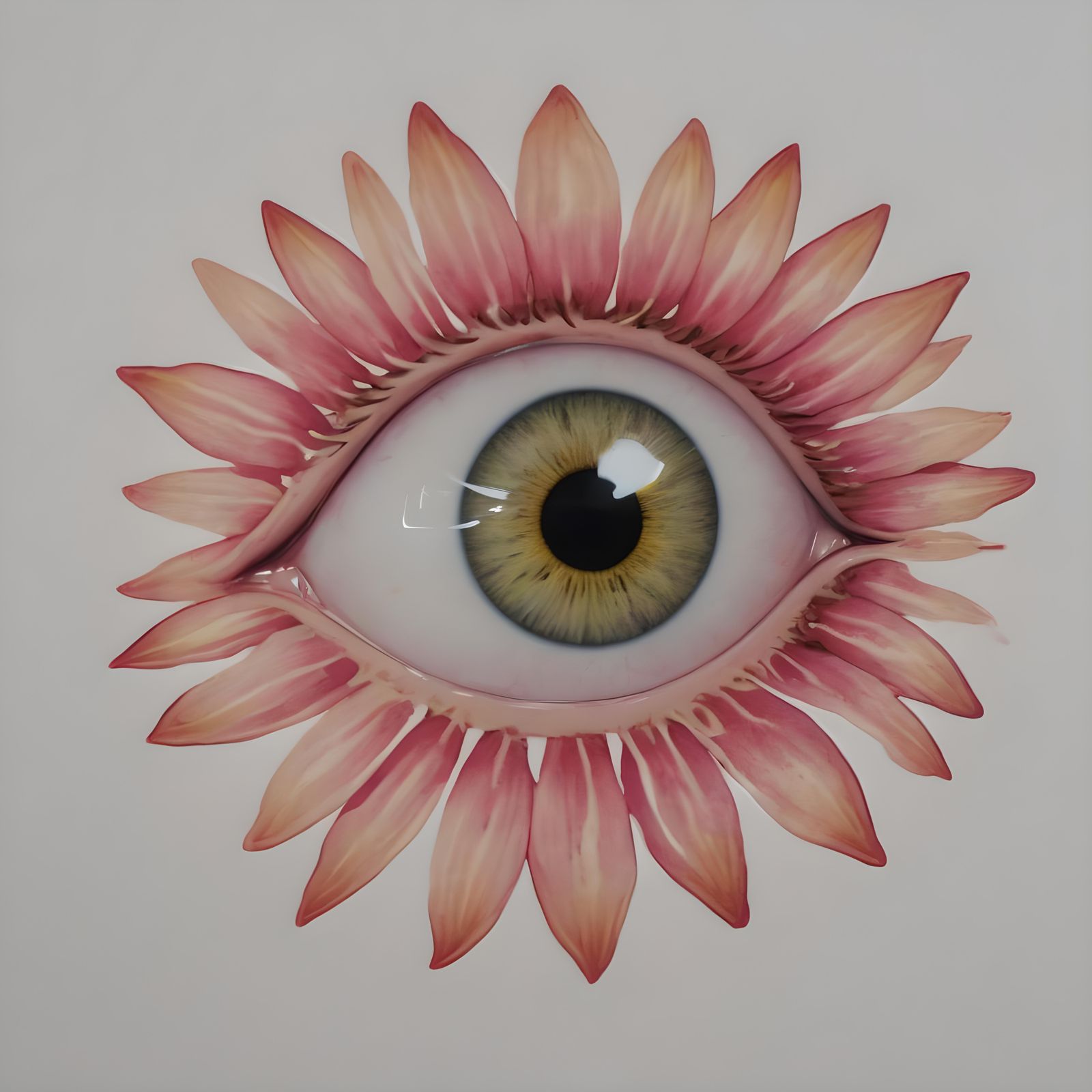 Eye Flower in Dye-Transfer Technique