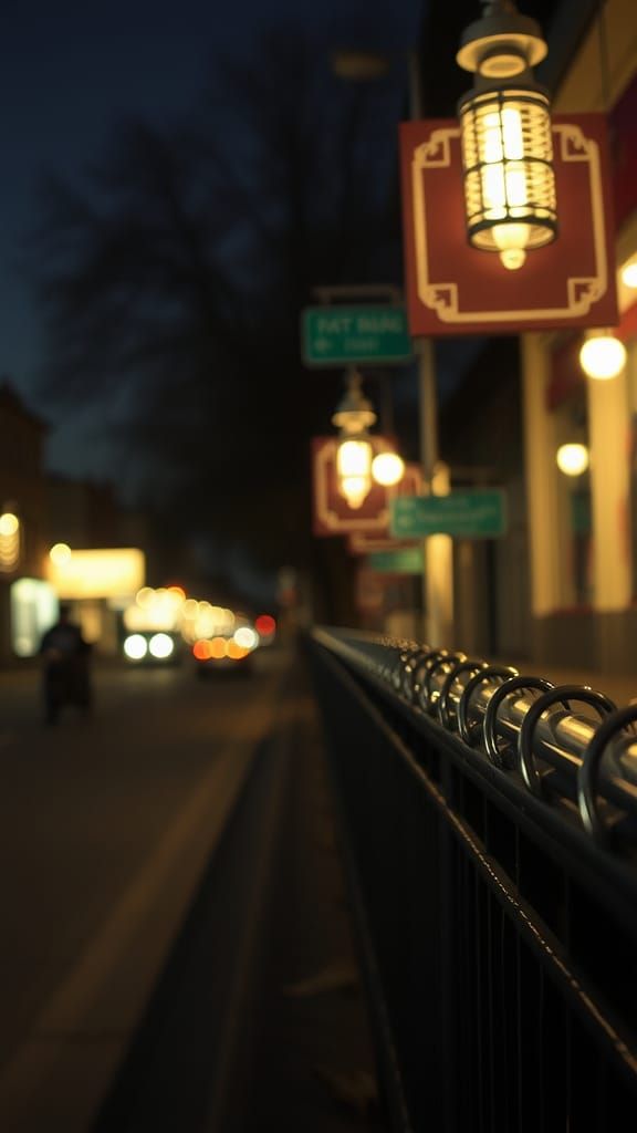 Retro Abstract Art with Filigree Details