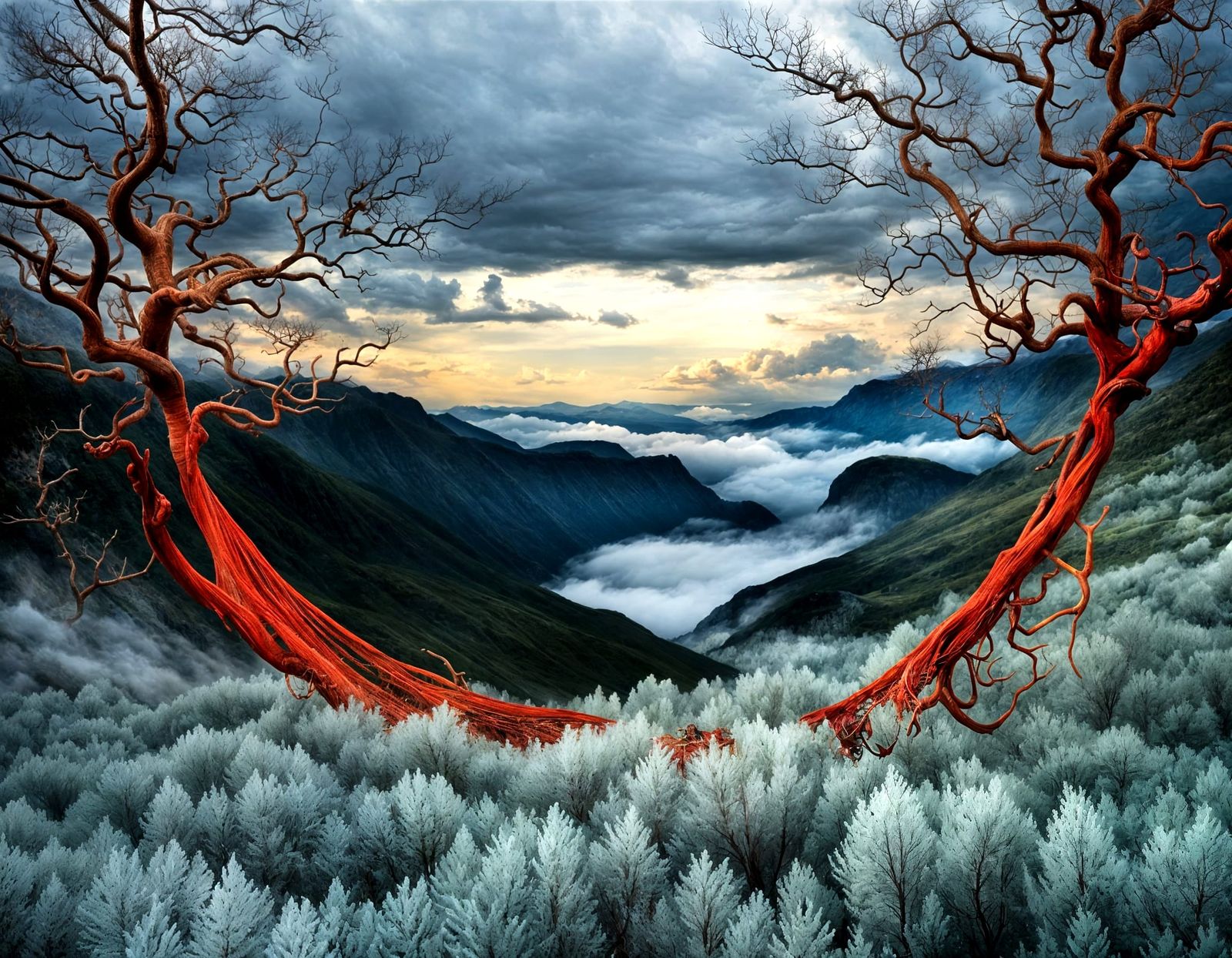 Surreal Alien Restaurant Celebration: Hyperrealistic Photogr...