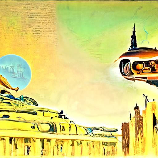 Retro Movie Poster in Psychedelic Street Art Style