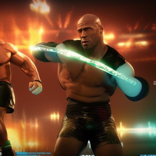 WWE 2K20: John Cena vs. The Rock, Digital Art