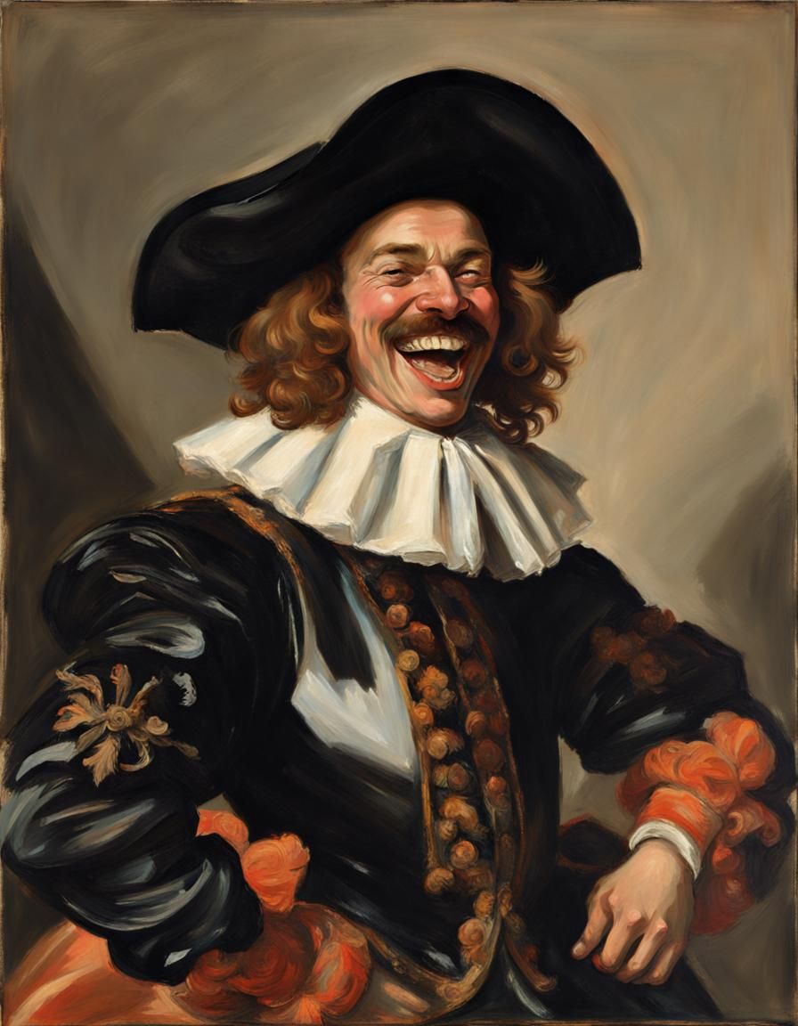Laughing Cavalier in Style of Frans Hals