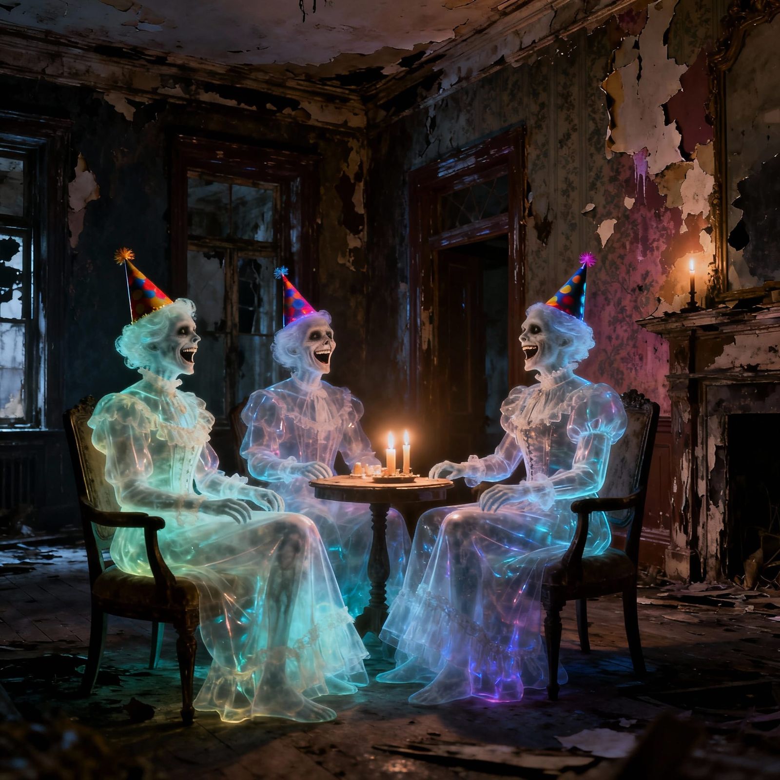 Victorian Ghosts Celebrate Birthday in Haunted Mansion