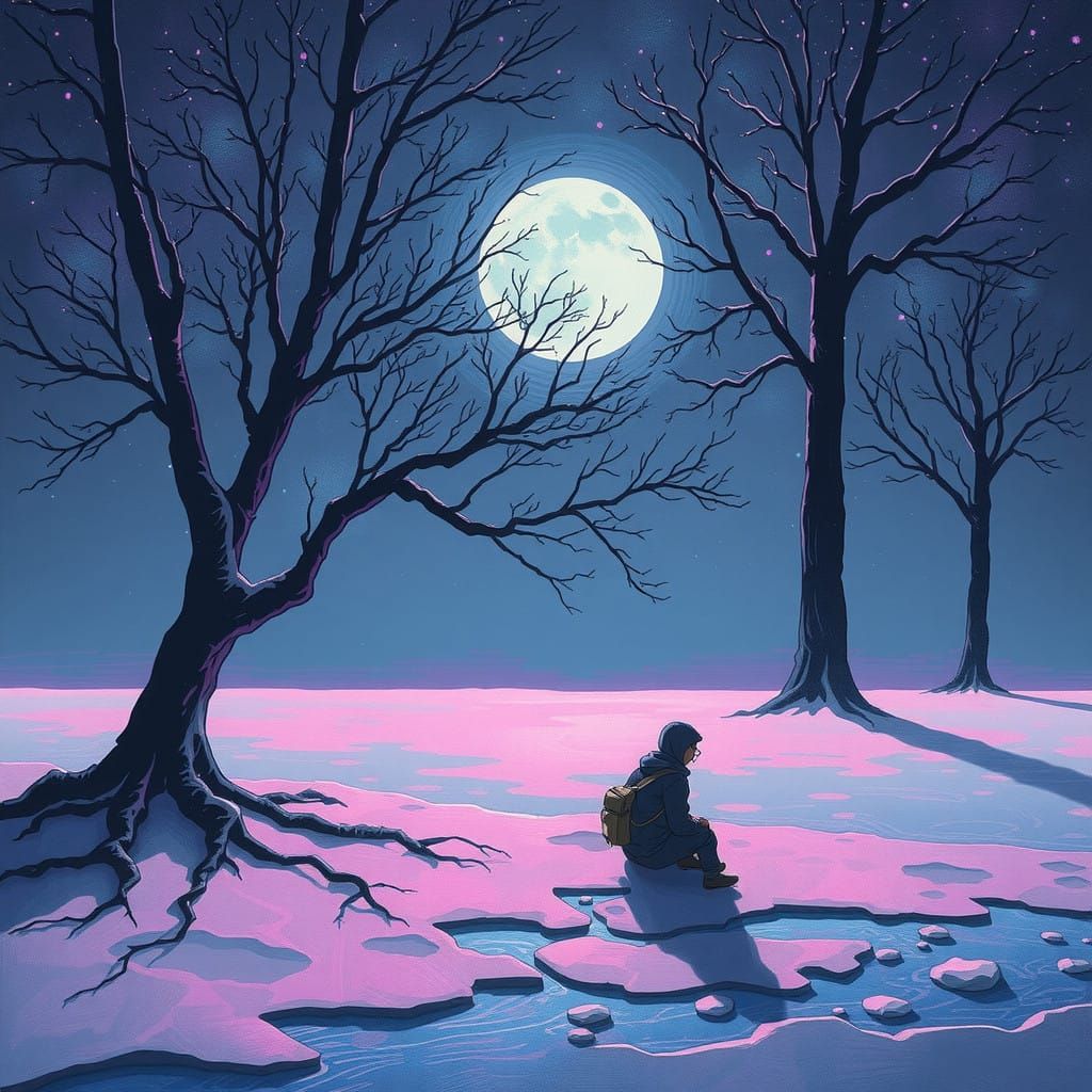 Ethereal Glow of Abandoned Television Studio