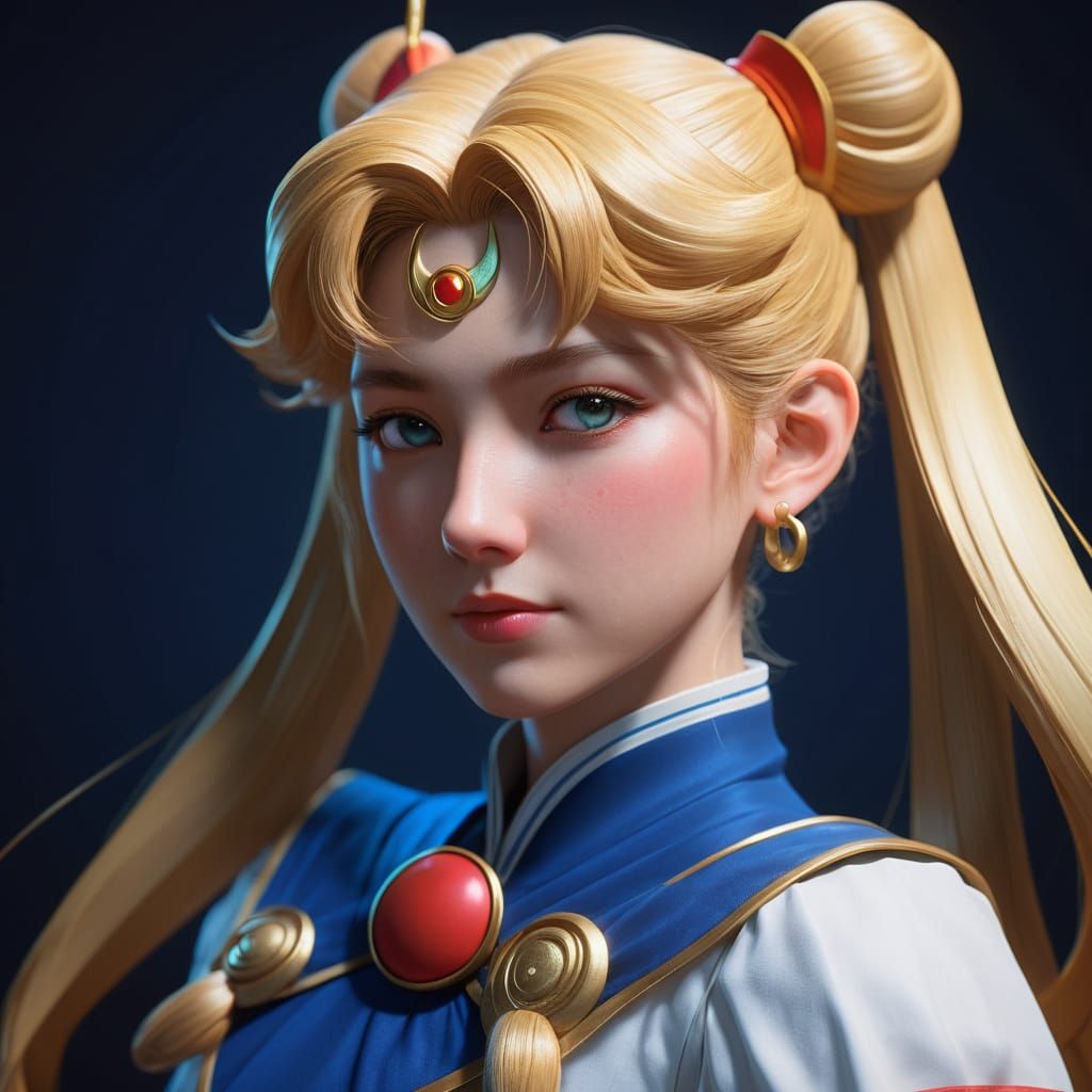 Sailor Moon Goddess in Ethereal Splendor