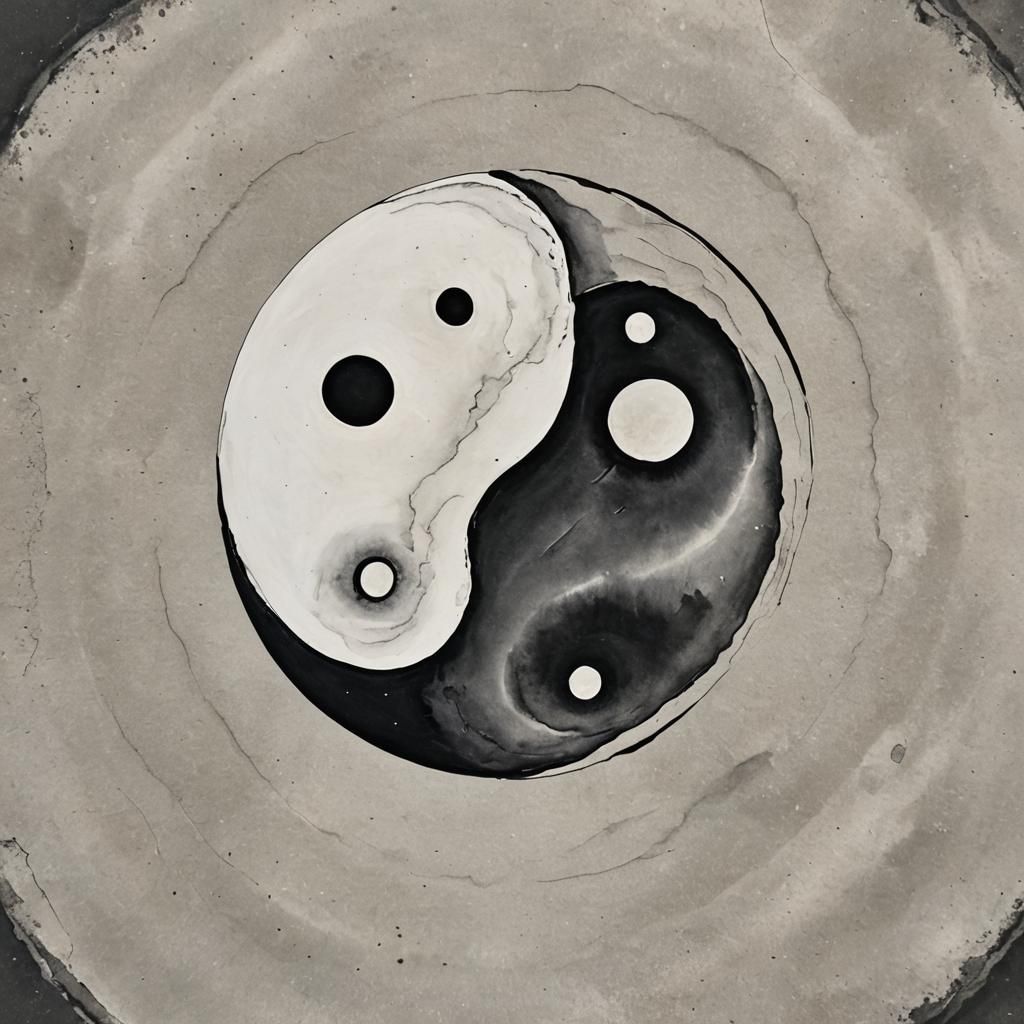 Yin and Yang Symbol in Perfect Harmony