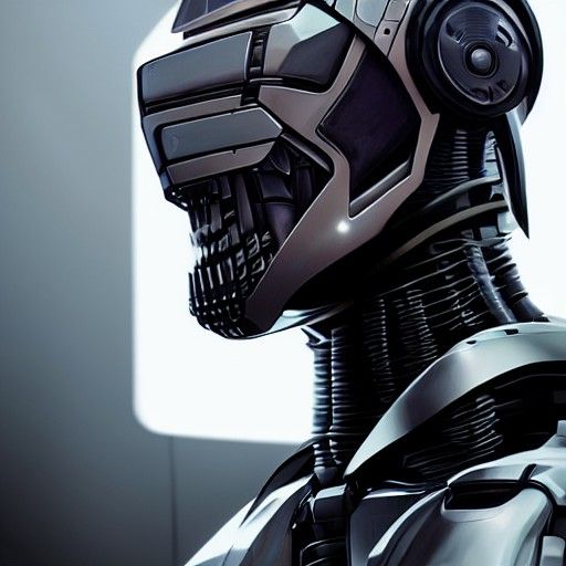 Hyperrealistic Robocop Portrait in Unreal Engine 5