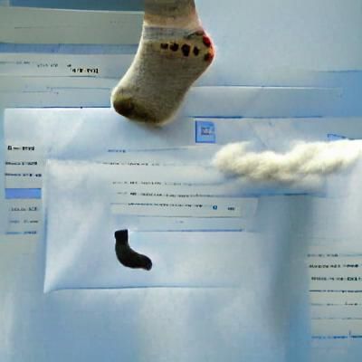 Sock Sending Email: A Whimsical Cartoon