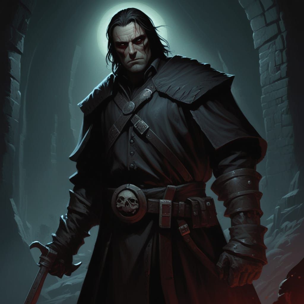 Dark Fantasy Landscape in Grimdark Style