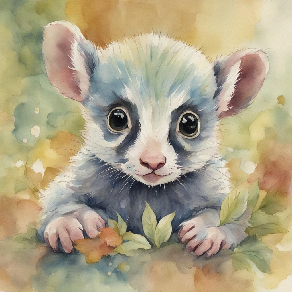 Cute baby rat-bear..