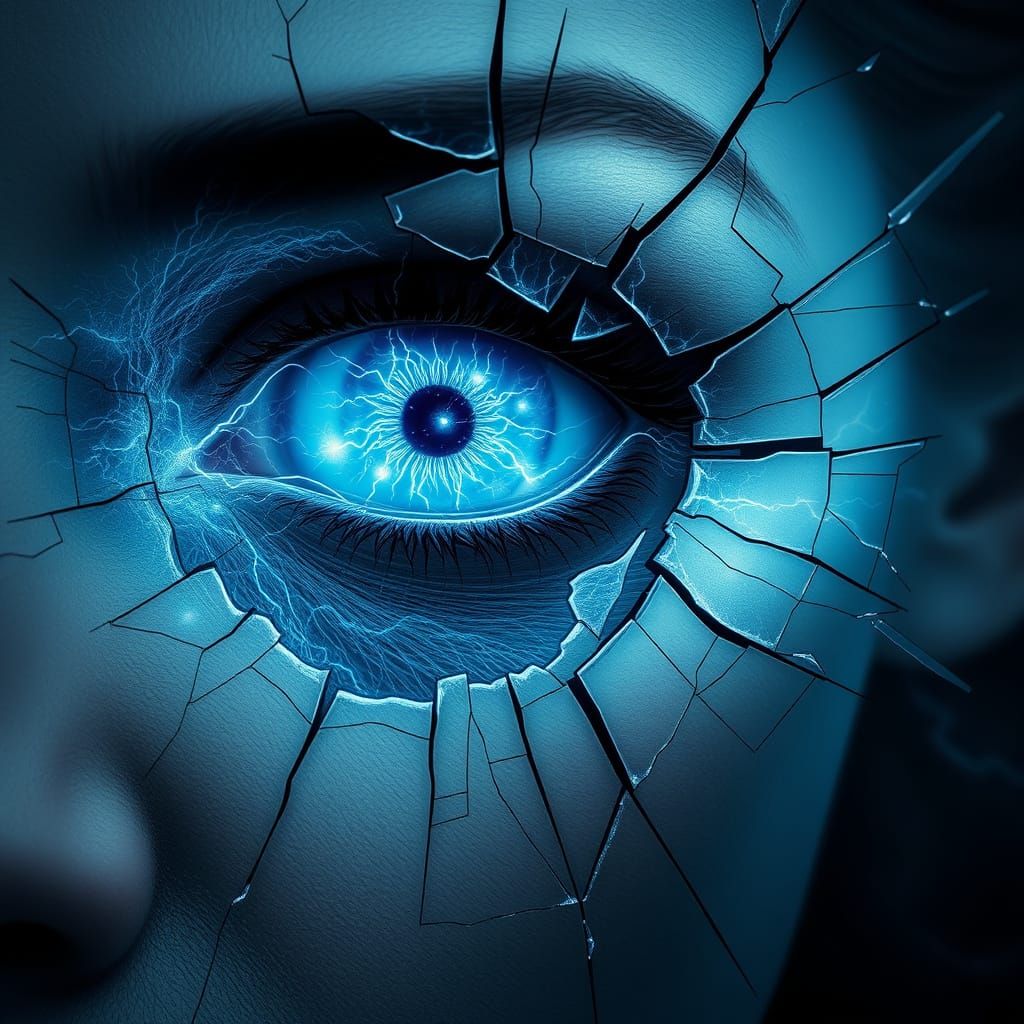 Shattered Beauty with Electric Eye