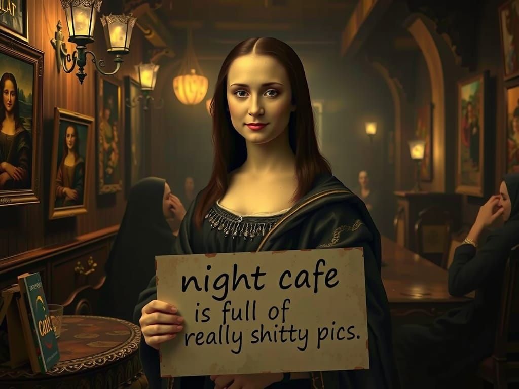 Mona Lisa in Renaissance Setting with Enigmatic Smile