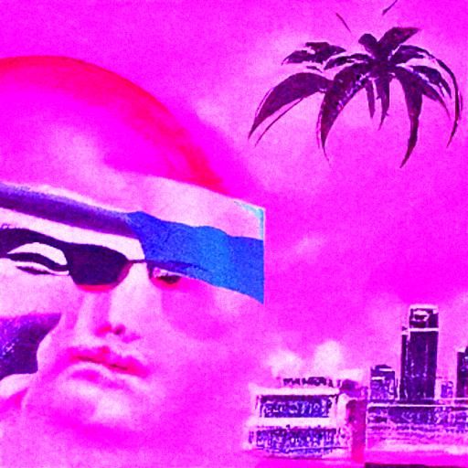 Antifa Vaporwave Aesthetic Image
