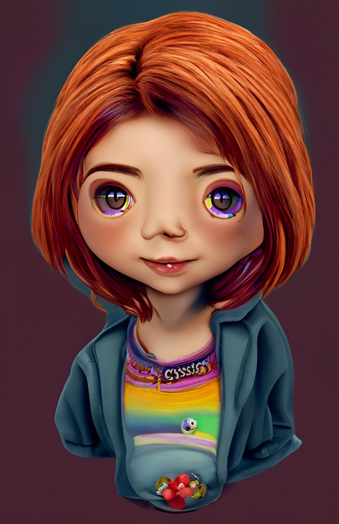 Cute Chibi Willow Rosenberg in Pastel Fantasy Art