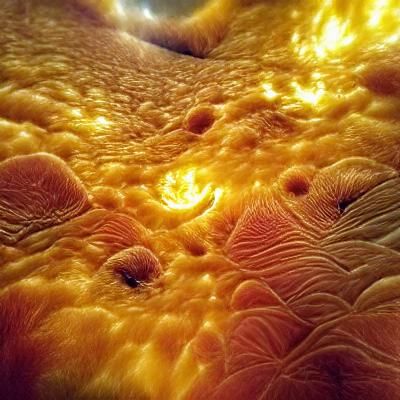 The Surface of the Sun: An AI Generated Image