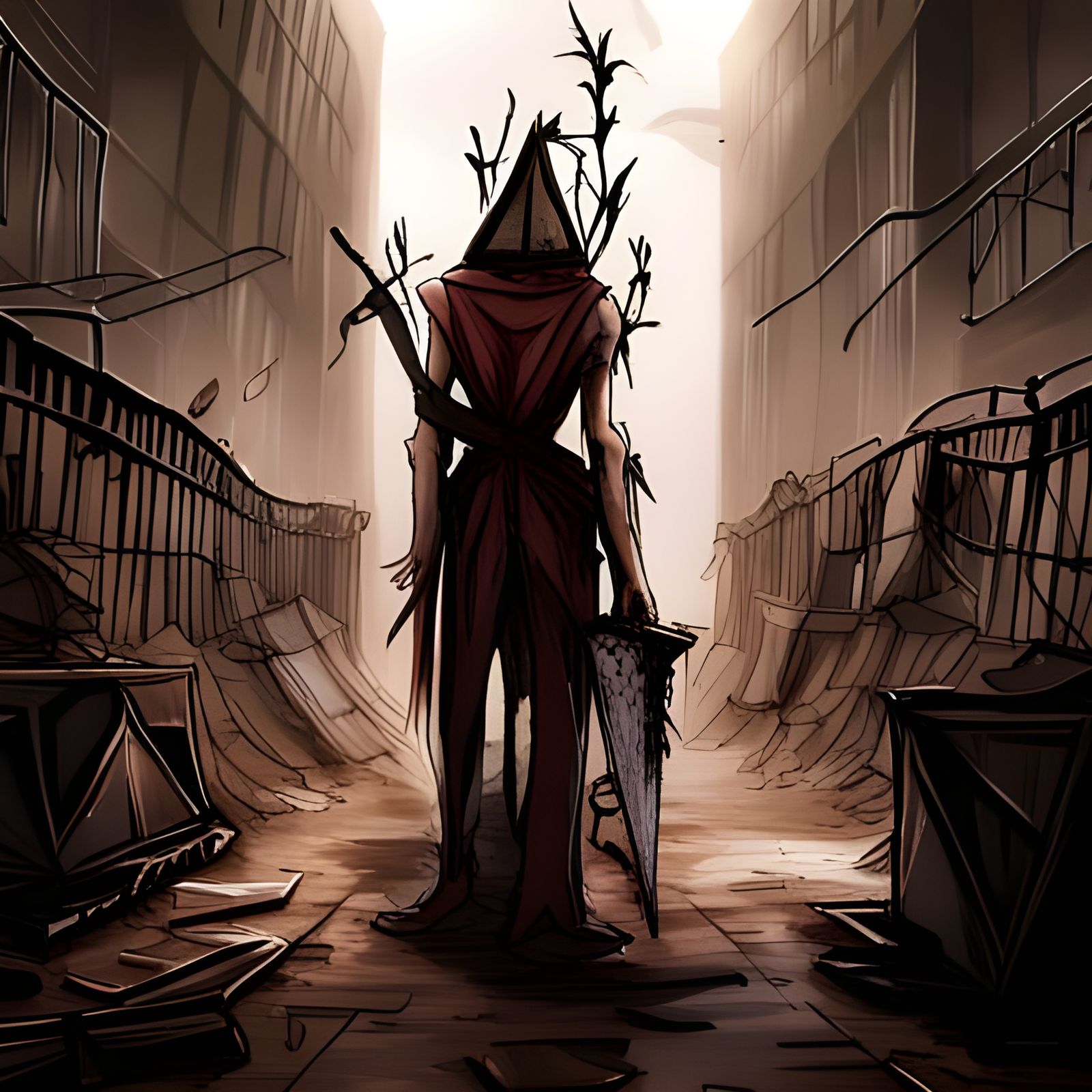 Pyramid head from Silent Hill,